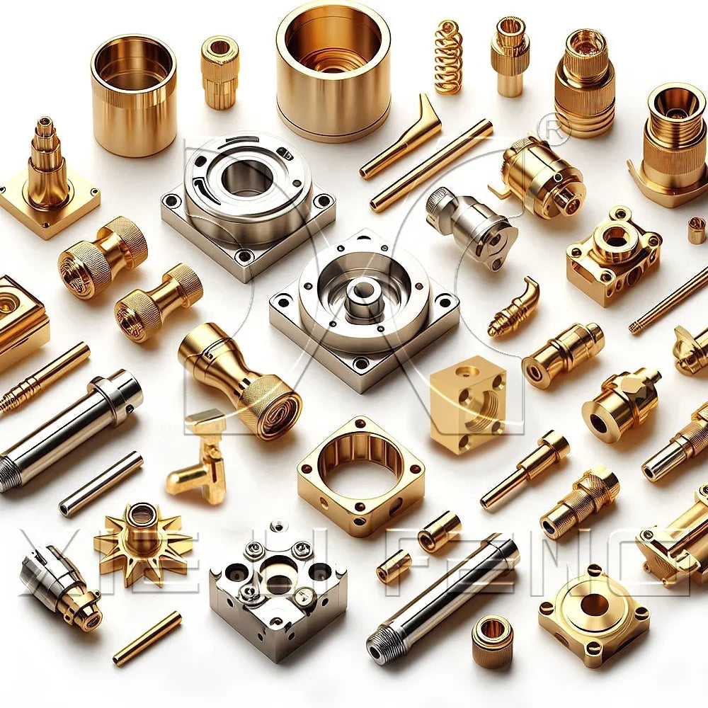 Custom CNC Machining of Precision Brass Metal Accessories 3D Model Number Customized Milling and Turning Parts and Equipment