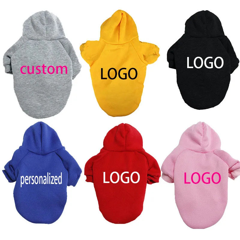 Quality Pet 2025 Custom Blank Pet Dog Clothes Pet Shirt Cloth Hoodies Blank Custom logo for Large Dogs