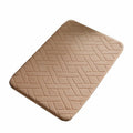 (CHAKME) Custom Embossing Die Memory Foam Microfiber Washable Area Unique Rug Coral Fleece Black and Gray Area Rug
