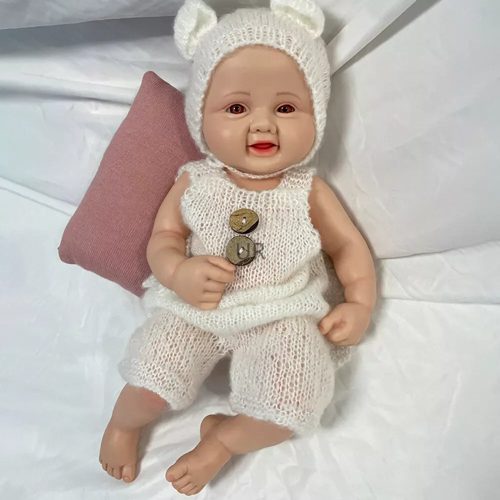 1:1 Real Baby Size and Weighted Squishy Newborn Preemy Toy Girl Likfelike 16 Inch Full Solid Platinum Silicone Reborn Baby Dolls