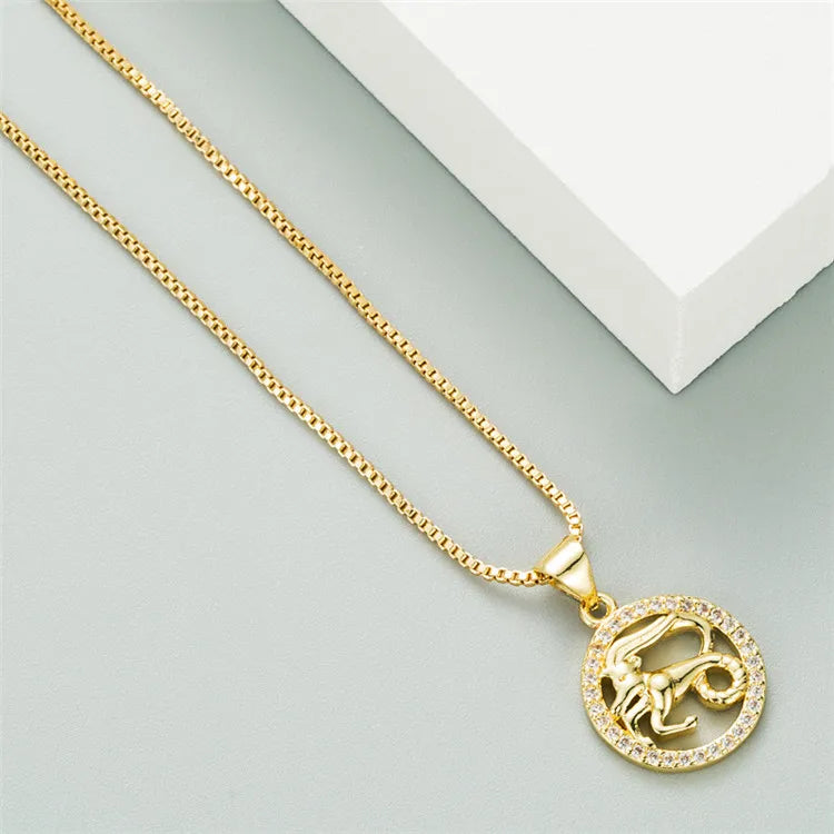 Libra Love God Arrow Pendant Necklace Men and Women Hip Hop Necklace Simple Sweater Chain for Women