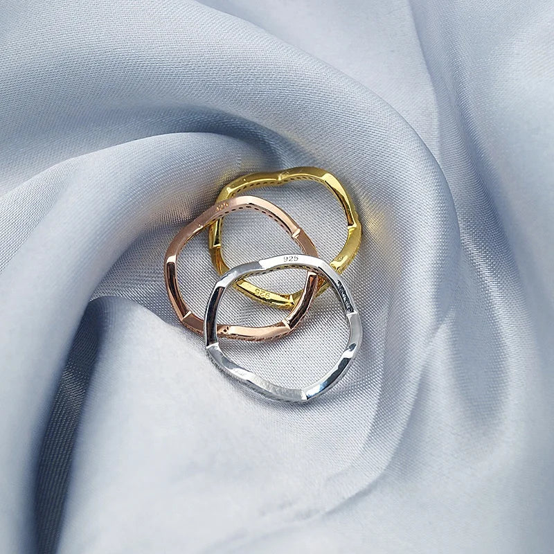 Stacking Ring Set 925 Sterling Silver Rings Jewelry Women Fashion Rings
