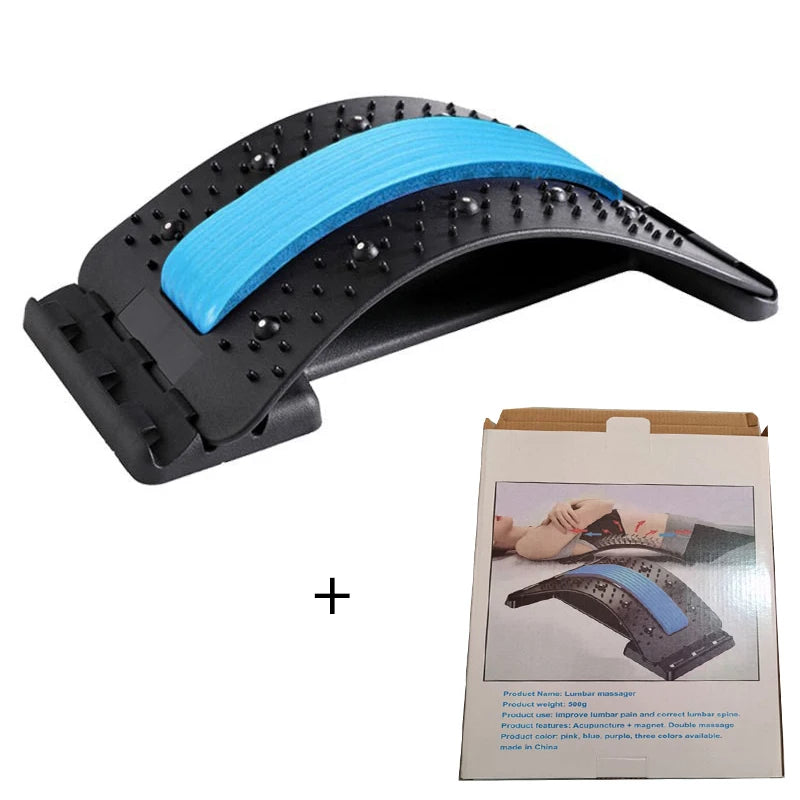 Adjustable Lumbar Tractor Back Stretcher Support Lower Back Pain Relief Muscle Lumbar Traction Device