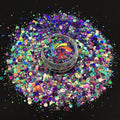 Color Shift Chunky Mix Glitter Exclusive Polyester Chameleon Glitter for Christmas Decorations Epoxy Resin Tumbler