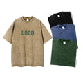 OEM 100% Cotton Heavyweight Mens Oversized Tshirt Dtg Print Tee Logo T-shirt Stone Acid Washed Vintage Custom T Shirt