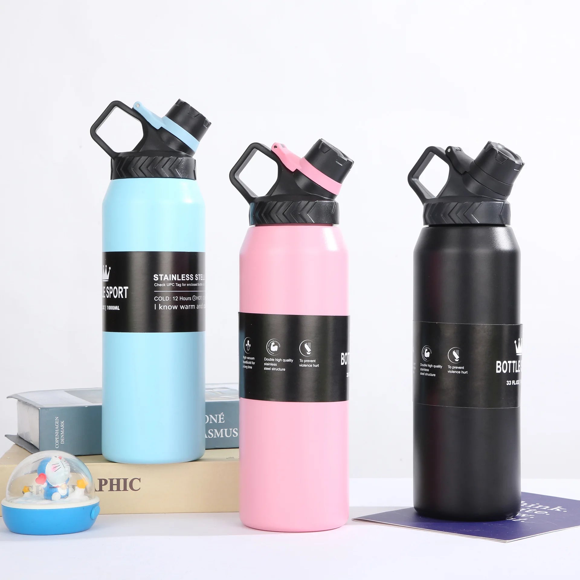 Promotional Gift Flask Arrival Custom Logo Portable 304 Insulated Stainless Steel Bottke New Vacuum Flasks Thermoses