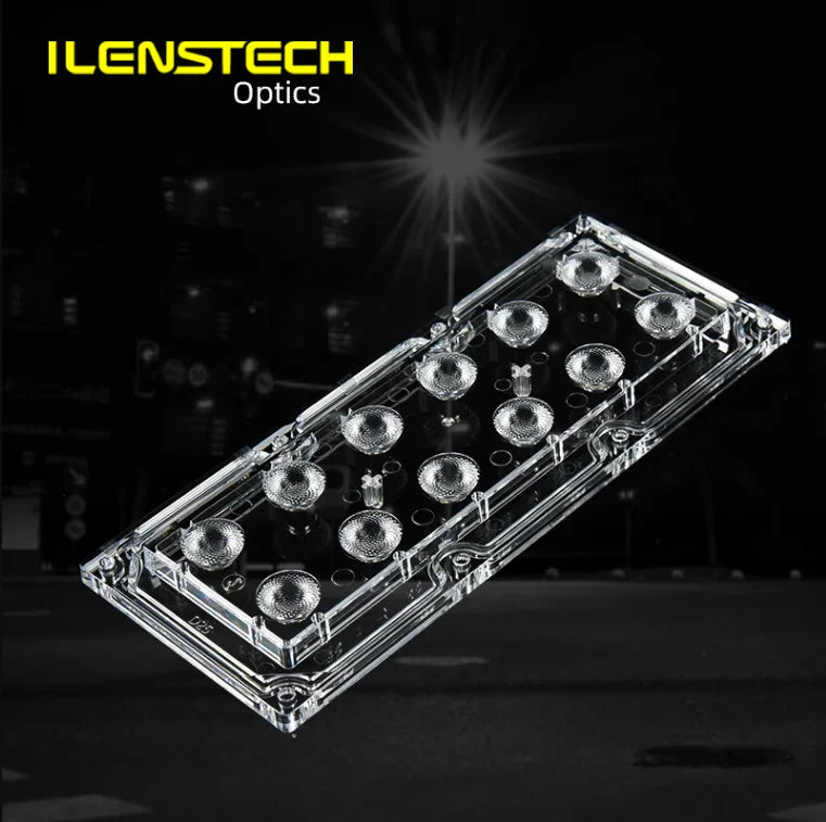 25 30 Degree 2x6 Led Lens Module 173*71mm Rectangle
