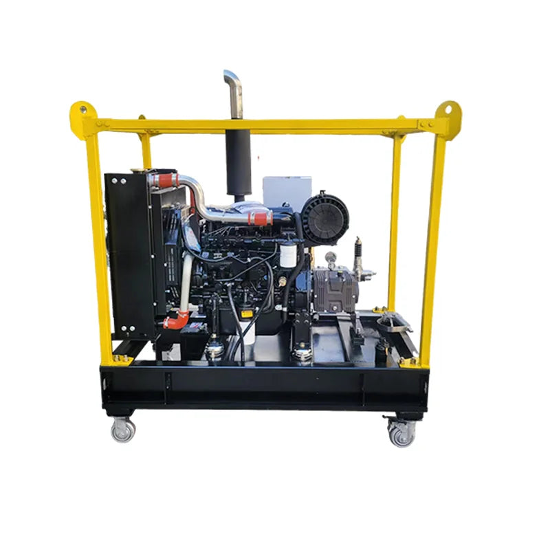 New Diesel Engine Driven 600bar 8700PSI 30LPM 37KW 50 HP Ruijie Hengtong MultifunctionShip Rust Remove Industrial Heat High
