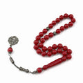 Handcrafted 10mm Bakelite Rosary Tasbih Different Zinc Alloy Muslim Prayer 33Beads Misbaha Kerbai ImamTesbih