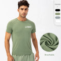 Custom Training Fitness Clothing Spandex Muscle Dry Fit Running Workout Men Gym Sport Custom T Shirts