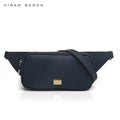 Hiram Beron Mini Crossbody Organizer Luxury OEM ODM Wholesale Italian Saffiano Leather Waist Bag for Men