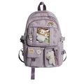 Preppy Style Women Multi-Pocket Nylon Backpack High School Student School Bag Large Knapsacks Bag Rucksack