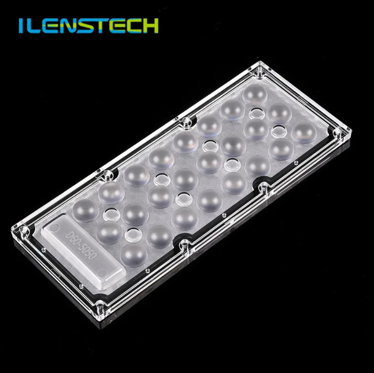 60 Degree Waterproof Street Light Led Lens Optics 24 in 1 Dome Array