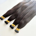 Wholesale Top Quality Virgin Unprocessed I-tip Hair Pre-bonded Human Keratin Russian I Tip Hair Extensions