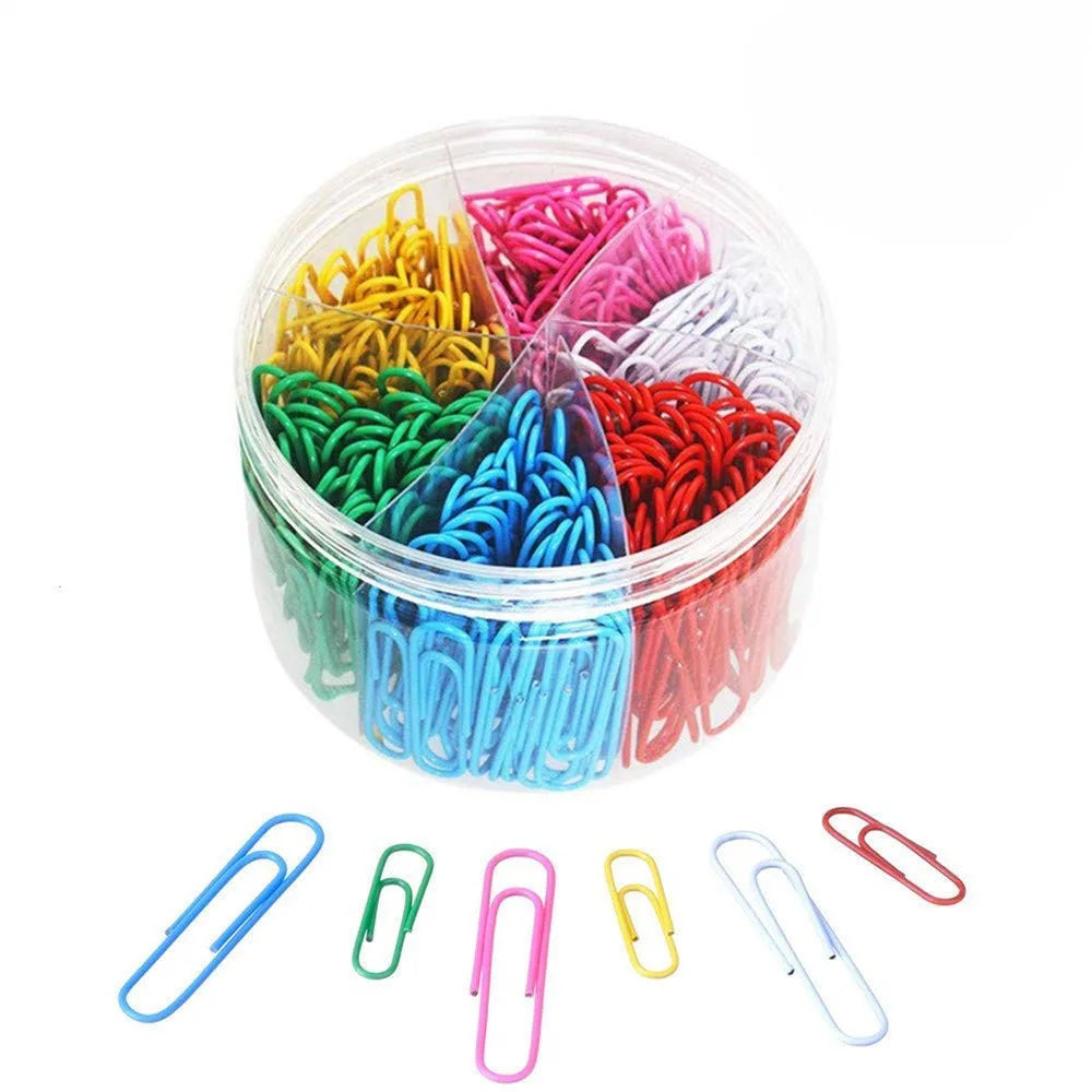 Vinyl Coated Large Jumbo Paper Clips Smooth 500-Piece Set Made of Durable Metal