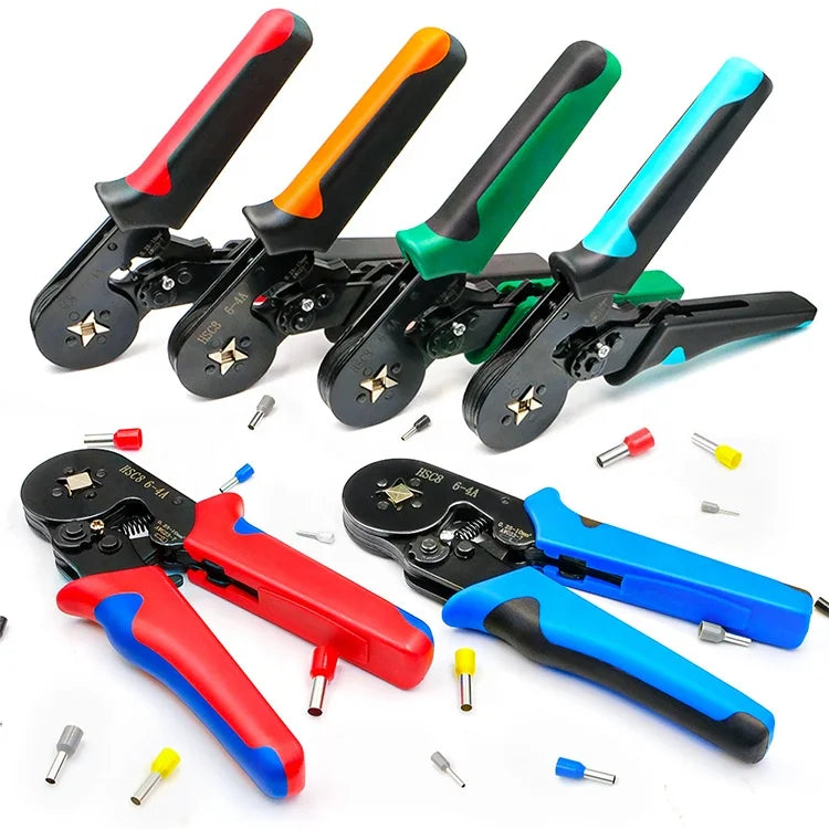 HSC8 6-4 Electrical Tube Bootlace Ferrules Terminal Crimpzange Wire Crimpadora Manual Self Adjusting Crimper Plier Crimping Tool