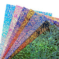 Wholesale Hand Grasp Paper Emboss Spunlaced Faux Holographic Leather for Pouch Making