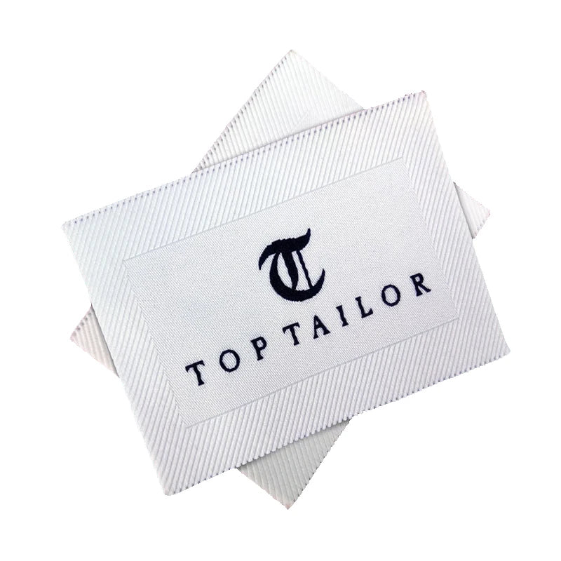 Custom Uniform Woven Private Clothing Fashion Polyester Tag Fabric Label for Men Clothing Garment Cotton Washable Printed Labels