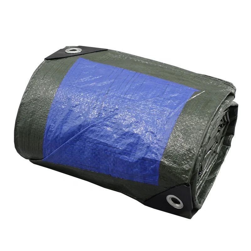 6 X 8 Feet UV Treated Blue Poly Tarpaulin 100% Polyester Waterproof and Water Resistant for Outdoor Use in Canada Market