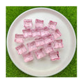 Simulation Square Ice Cube Beads Without Hole 18mm 24mm Plastic Crystal Artificial Beads for Photography Props