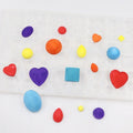 1050 Moonlight Gem Peach Heart square Oval Cake Small Decorative Mold Resina Moldes Silicona Resin Silicone Diy Jewelry Mold