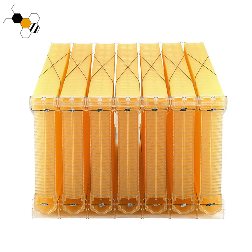 Automatic Self-Flowing Honey 7 Bee Hive Frames Set Apiculture Equipment Beekeeping Tool