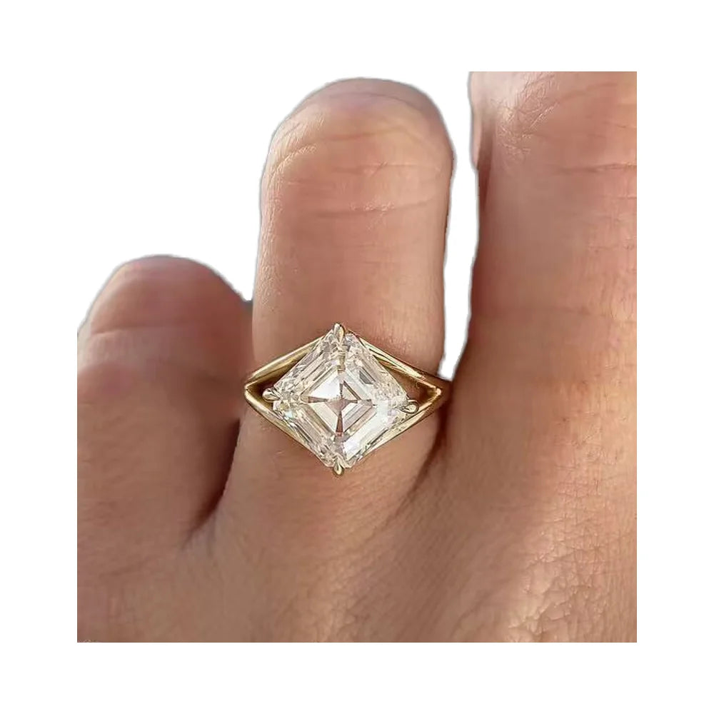 Starsgem 1.0CT 2.0CT D VVS2 IGI Certified Jewelry Lab Grown Diamond Ring 10K 14K 18K Gold Solitaire Engagement Ring