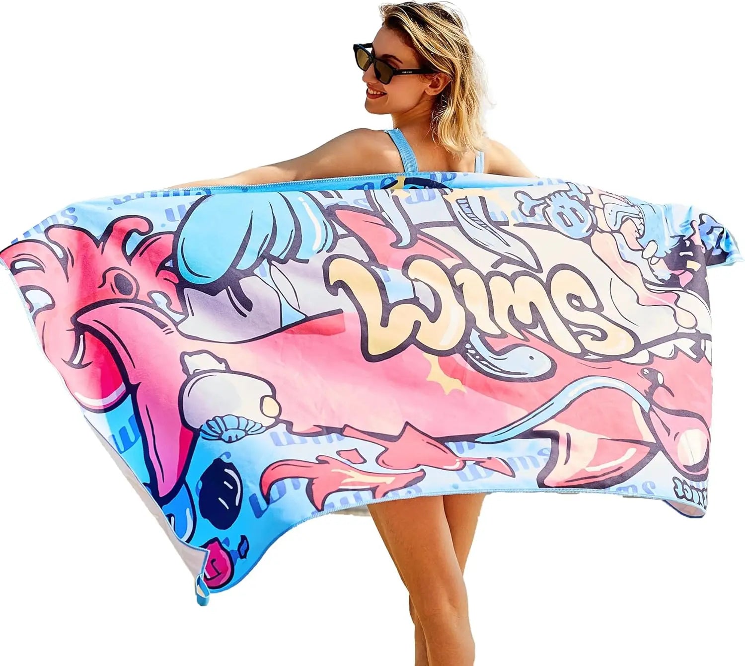 Sand Free Reusable Customized Sublimation Printing Rectangular ultra Soft square Whole Microfiber Beach Towel in Stock