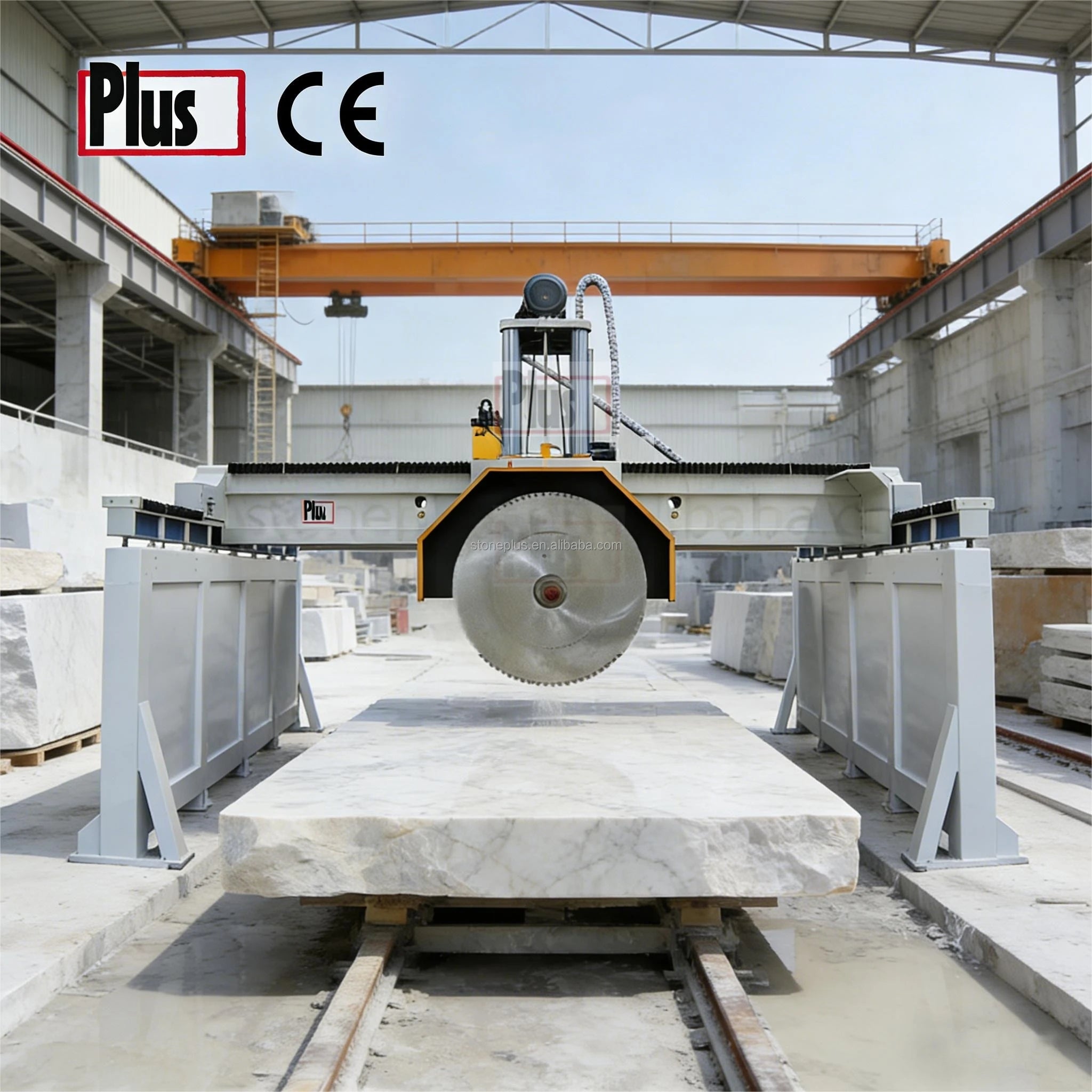 BL1200 PLC Controlled Stone Marble Granite Cutting Machine with Gearbox 225mm Thickness for Stone Manufacturers