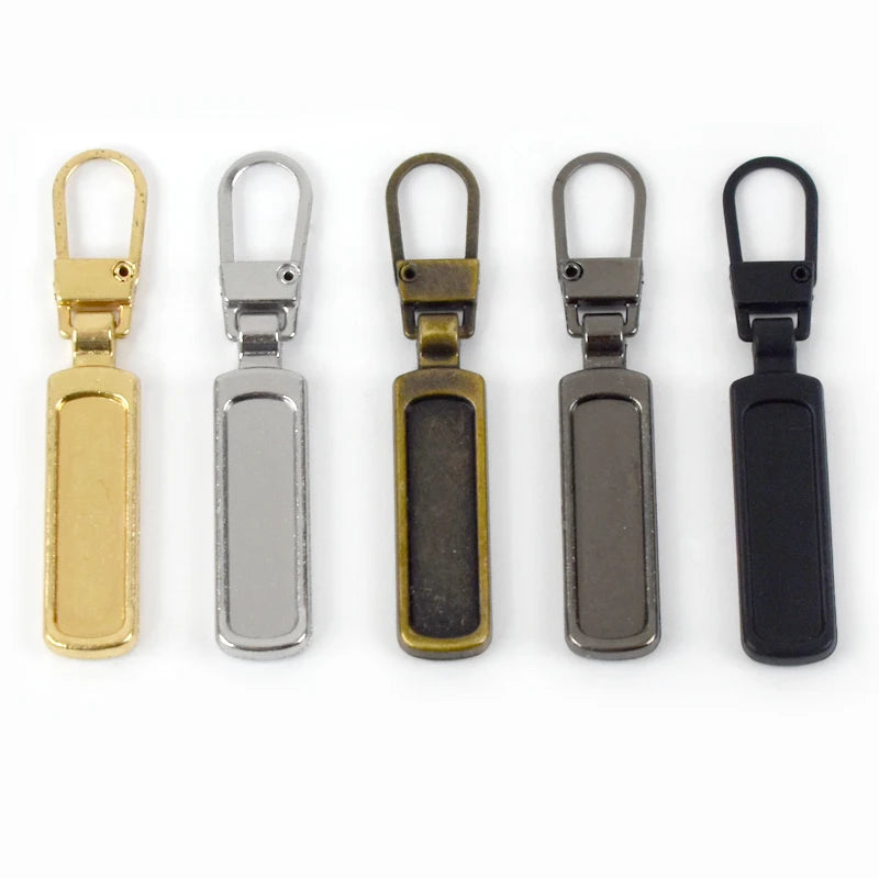 Deepeel ZT922 5# DIY Garment Sewing Hardware Accessories Bags Jeans Shoes Zip Sliders Head Removable Backpack Zip Puller Tabs