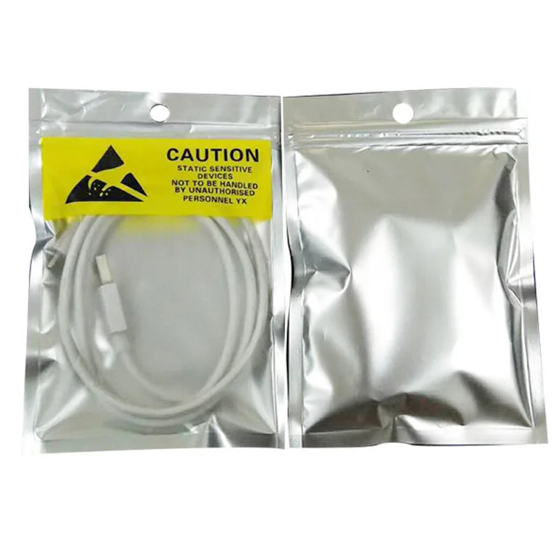 Anti-Static Shielding Bag Open-Top 3-Sides Seal Moisture Proof ESD Shielding Bags for Packaging and Shipping E-Products