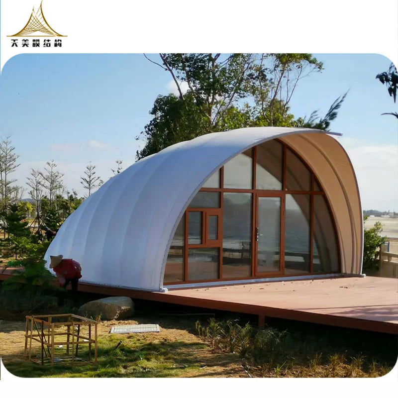Four Season 2 Man Hot Tent Luxury Hotel Shell Tent Outdoor Glamping Tents Sale