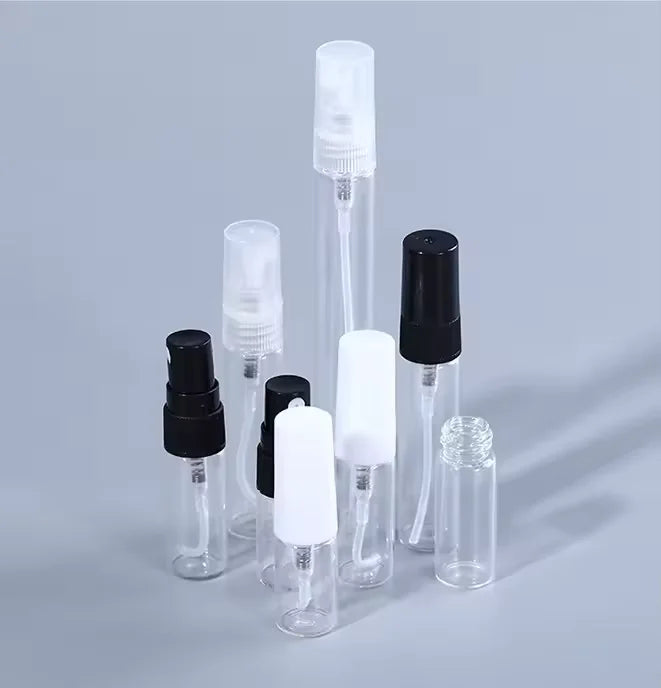 Wholesale Perfume Tester Vial 2ml 3ml 5ml 10ml Glass Vials Refillable Empty Perfume Samples Mini Glass Spray Bottles