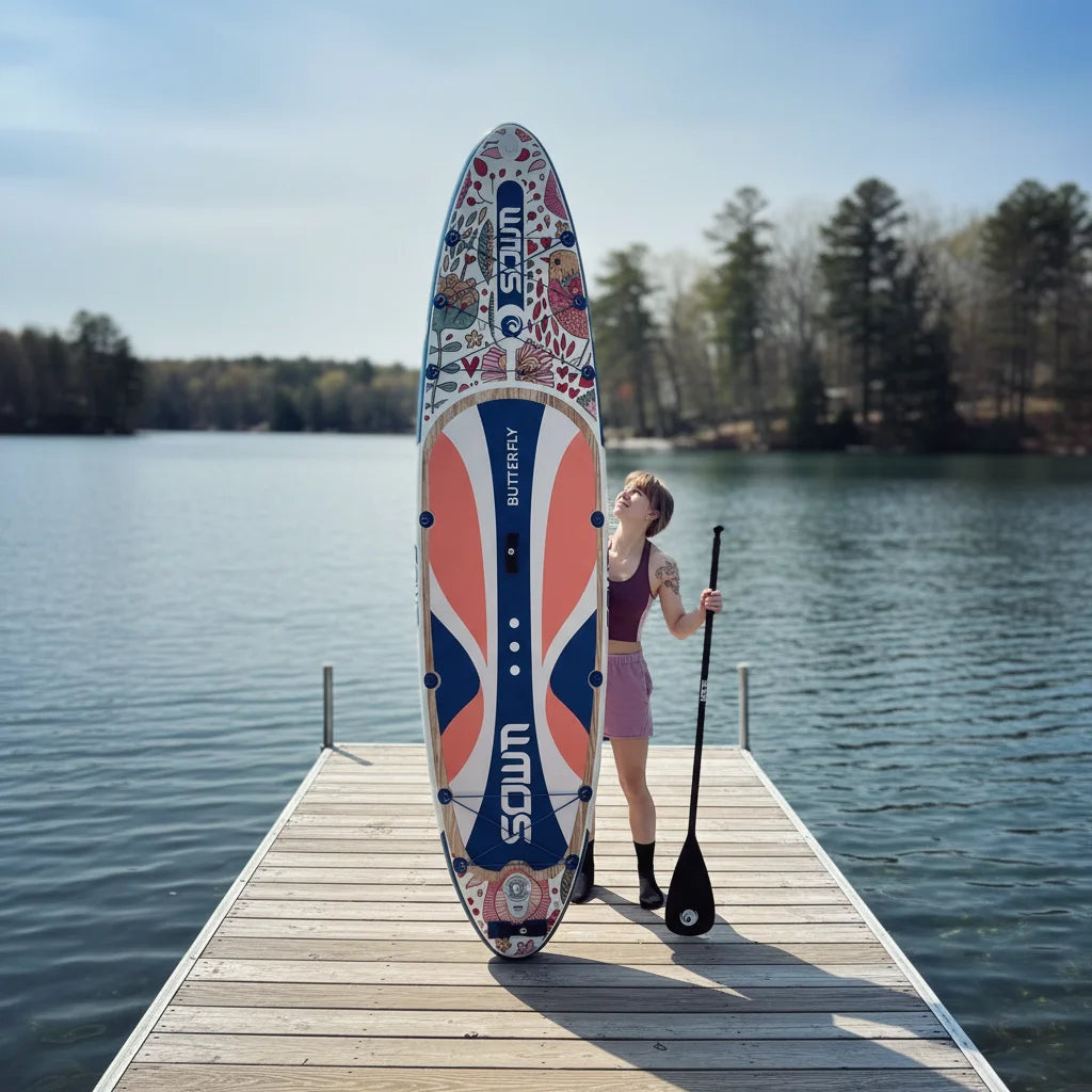 2025 New Style EU Overseas Warehouse sup Paddle Board Dropshipping HOT WELDING SEAM Inflatable Stand up Paddle Board