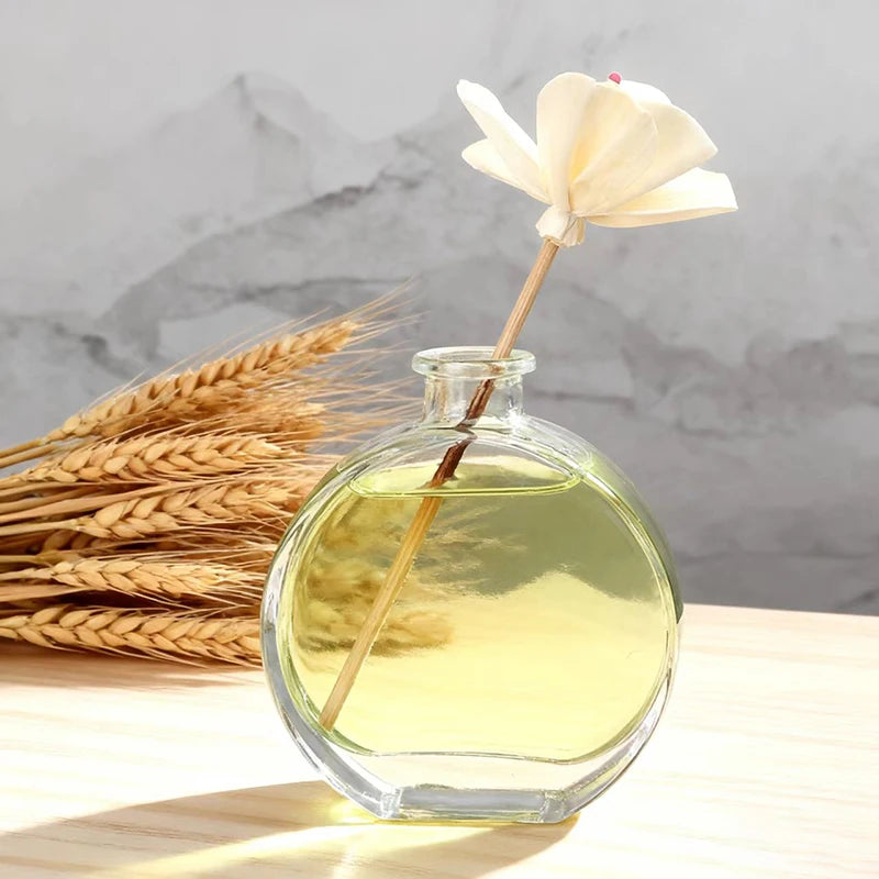 100ml Empty Oval Glass Diffuser Bottle for Reed Diffuser Ideal for Home/Office Fragrance with Logo Printing Wholesale Prices