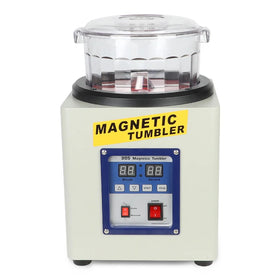 KT-205 Metal Deburring Chamfering Grinding Tools 800g Capacity Electric Magnetic Tumbler Jewelry Polisher Polishing Machine