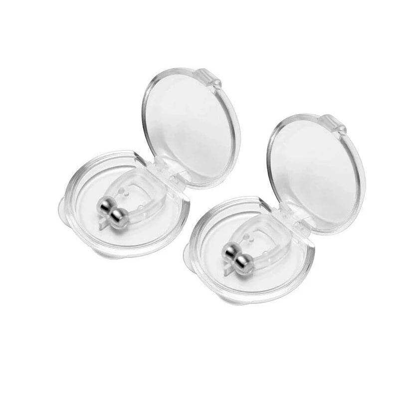 2026 Soft Silicone Magnetic Anti Stop Snoring Clip Device Snore Nose Clip