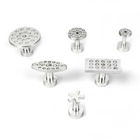 6pcs Aluminum Alloy Glue Tabs for Car Dent Repair Tools High Quality Dent Repair Tools Accessory Dent Puller Parts Tools