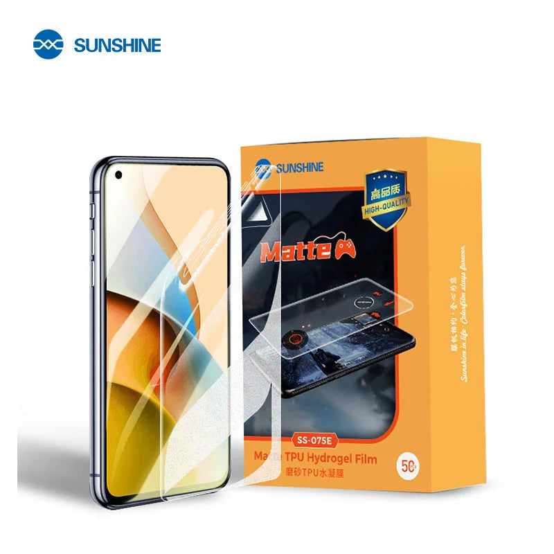 SUNSHINE SS-075B 075E Hydrogel Film Screen Protective Cover Flat Curved Works SS-890C Auto Film Cutting Machine DIY Grade OEM