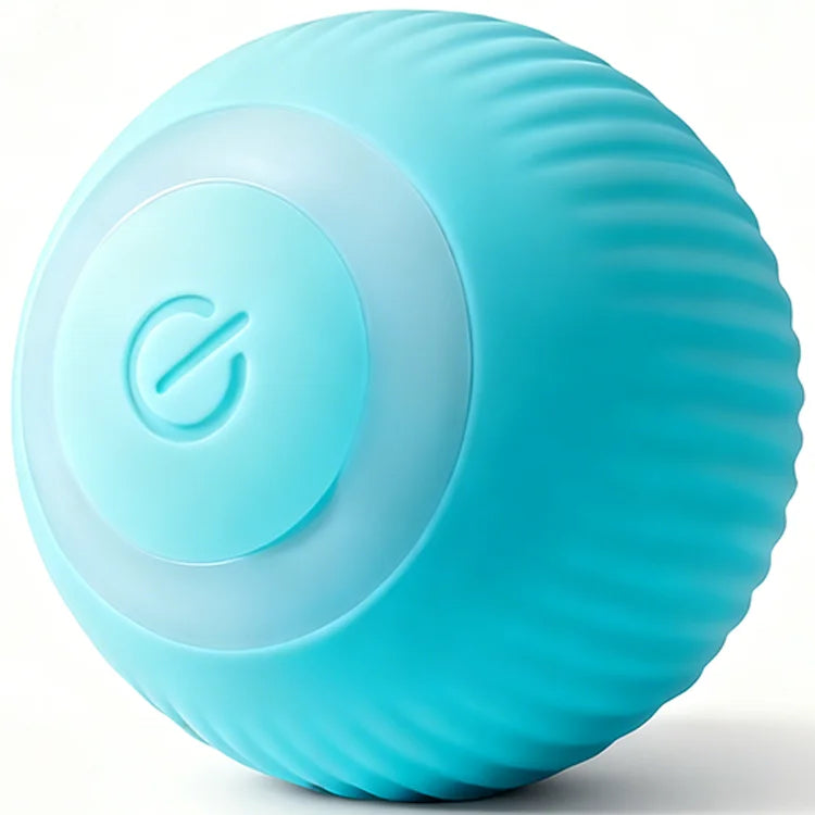 Smart Interactive Eco-Friendly Silicone 360 Degree Rotating Indoor Electric LED Toy Ball for Dogs