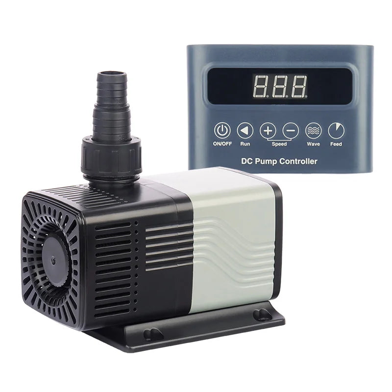 Heto VF4000DC Aquarium Submersible Water Pump DC24V Variable Frequency Needle Fish Pond Pump OEM 1000GPH/4000LPH 40W 4.0m/13.1FT
