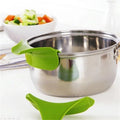 Hot Sale Kitchen Gadget Funnel Anti-spill Pans Rim Silicone Deflector Liquid Diversion Mouth Cooking Kitchen Tool