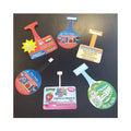POP Supermarket Advertising Plastic Shelf Display Wobbler Drug Patch Double Sided Black Print Promotion Wobblers