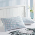 Natural Cool Standard Size Jacquard Bamboo Shredded Memory Foam Pillow With Breathable Washable Cover