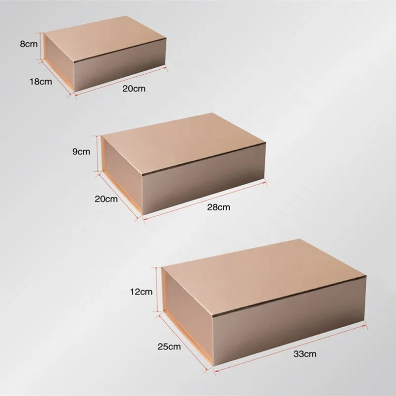 Chengruo Stock Foldable Magnetic Closure Gift Paper Box Packaging with Ribbon Recyclable Materials for Socks Personalised Gifts