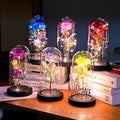 Hot Sale Creative Artificial Colorful Led Light Strings  Rose Flower  for Valentine's Day Gift