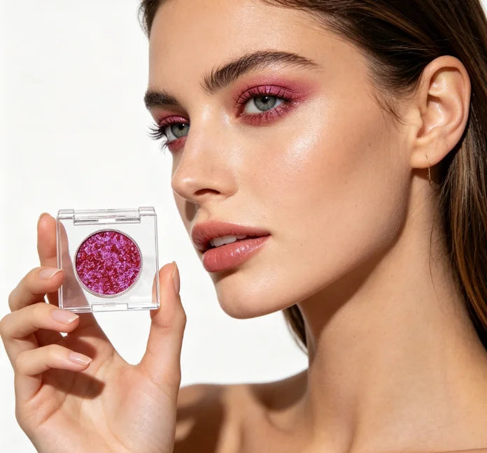 New Single Chameleon Eye Shadow Palette with Luminous Shimmer and Wet Glitter Smooth Chrome Eyeshadow for Fair Skin MegaBDM