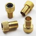 Brass Bike air Presta Valve Adapters Knurled Copper Pump Bicycle Convert Presta to Schrader