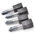 60 90 120 Degree Coated 3 Flutes Deburr End Mill Engraving Chamfer CNC Carbide Chamfer Milling Cutter V Grove Router
