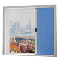 Modern Design Sunshade Mosquito Net Screen Window/Door Pleated Insect Screen Blackout Cellular Honeycomb Black Non Woven Fabric
